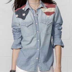 Denim & Supply Ralph Lauren American Flag Shirt size XS